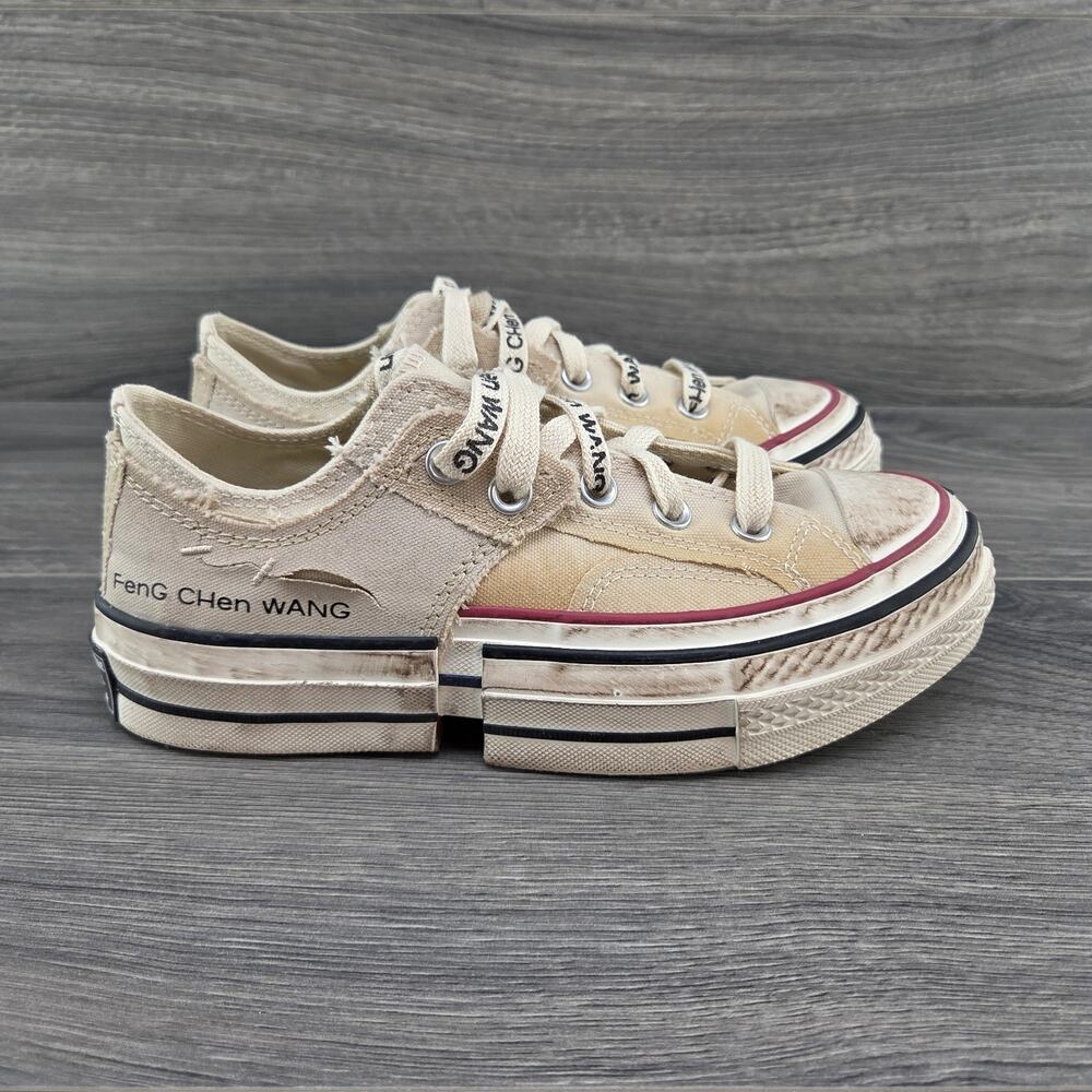 Converse x Feng Chen Wang Chuck 70 2-In-1 Ox Low Top Size 5.5 Womens Brown Rice